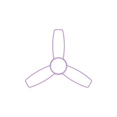 Fixtures Ceiling Fans Corsa 3 Blade Ceiling Fan Silhouette Svg Vector, Free Vectors File